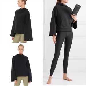 Alo Black Low Key Hoodie — Women’s Medium